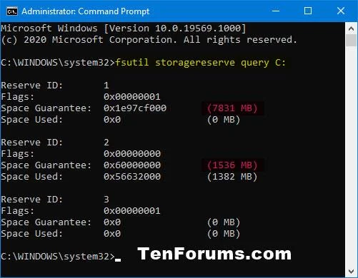 Windows 10'da Ayrılmış Depolama kapasitesi nasıl kontrol edilir
