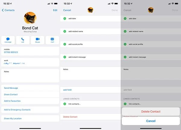 Bagaimana untuk memadam nombor telefon pada iPhone dan Mac