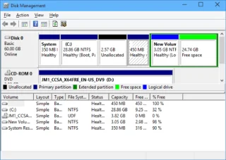 Windows 10da Disk Yönetimi görünümü nasıl değiştirilir?