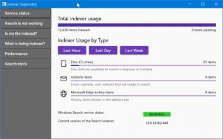 Windows 10 için Dizin Oluşturucu Tanı Aracını İndirin