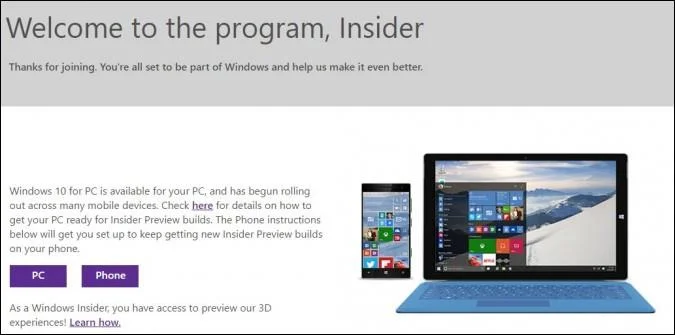 Bagaimana untuk menyertai Windows Insider untuk mengalami versi terkini Windows 10