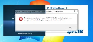 Fout bij ontbrekend WMVCore.DLL-bestand opgelost