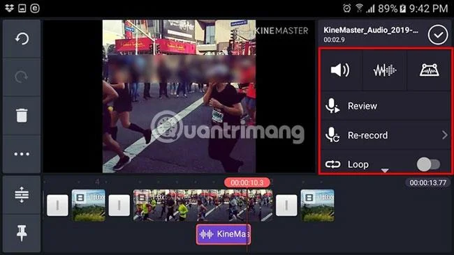 Kinemasterでの音声追加手順