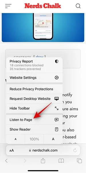 Bagaimana untuk mendayakan mod membaca halaman web pada Safari