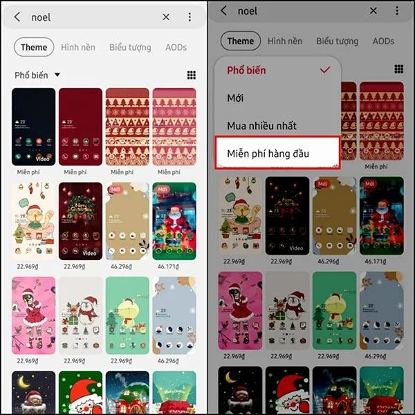 Bagaimana untuk memasang tema Krismas pada telefon Samsung Galaxy
