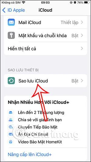 Bagaimana untuk mematikan sandaran iCloud automatik pada iPhone