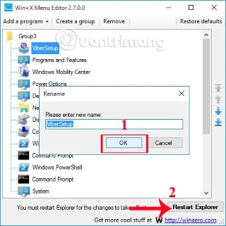 Windows 10 Uzman kullanıcı menüsünü optimize etme talimatları