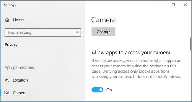 Betulkan ralat webcam tidak berfungsi dalam Windows 10