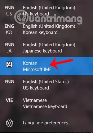 Cambio della Lingua della Tastiera
