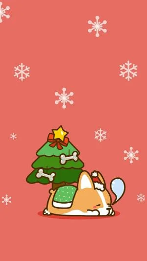 Kertas dinding Krismas yang comel, kertas dinding Krismas yang comel