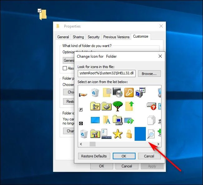 Cara membuat folder tidak kelihatan pada desktop Windows 10