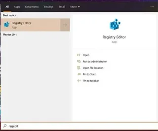 Windows 10でレジストリエディタのフォントを変更する方法
