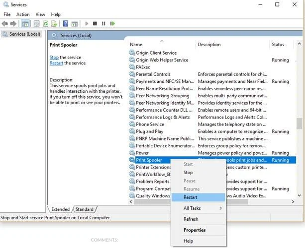 Betulkan ralat pencetak Wi-Fi tidak berfungsi dalam Windows 10