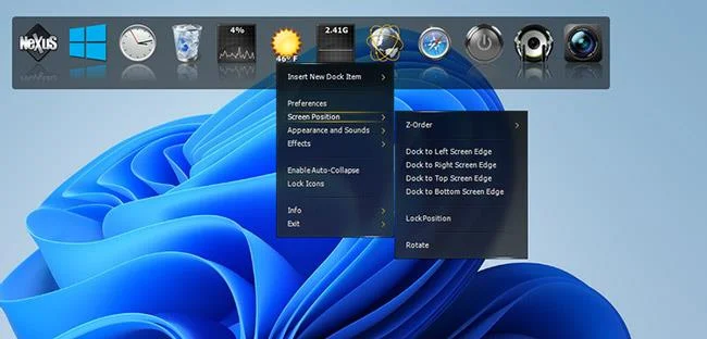 Winstep Nexus kullanarak Windows 10/11'e Mac tarzı Dock nasıl eklenir