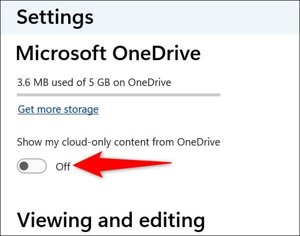 OneDrive の設定
