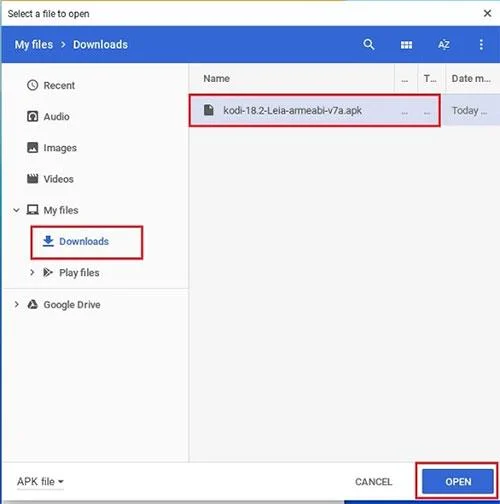 Kodi Chromebook'a nasıl yüklenir