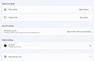 Hoe u de afbeelding van een gebruikersaccount kunt wijzigen in Windows 11