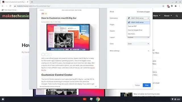 Chromebook'ta belgeler nasıl yazdırılır