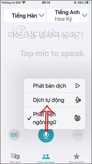 Bagaimana untuk menterjemah secara langsung perbualan pada iPhone