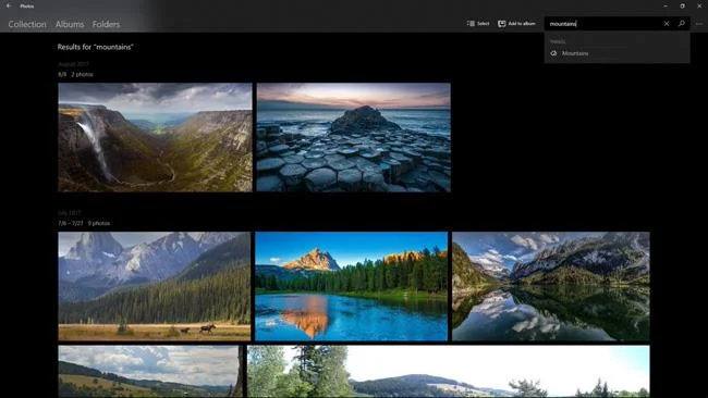 Microsoft melancarkan ciri baharu untuk apl Windows 10 Photos