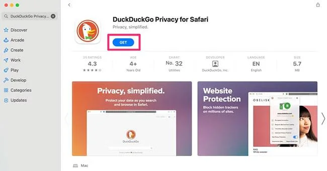 DuckDuckGoプライバシーエッセンシャルインストール方法