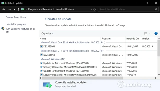 Windows 10 güncelleme geçmişi nasıl görüntülenir?