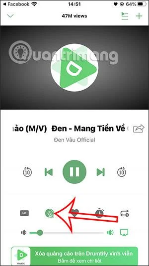 Drumtify を使用して iPhone の画面がオフのときに YouTube 音楽を聴く方法