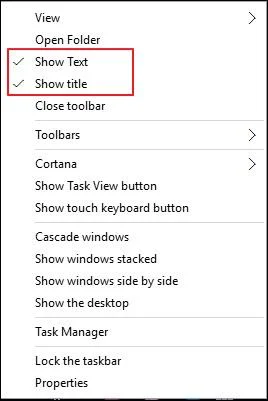 Bagaimana untuk menambah bar Pelancaran Pantas dalam Windows 10