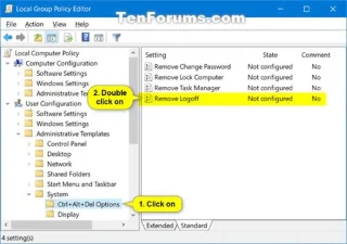 Windowsta Ctrl + Alt + Del ekranından Oturumu Kapatma nasıl kaldırılır