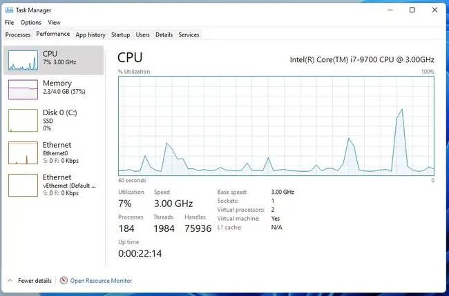 Hoe het CPU-gebruik in Windows 11 te controleren