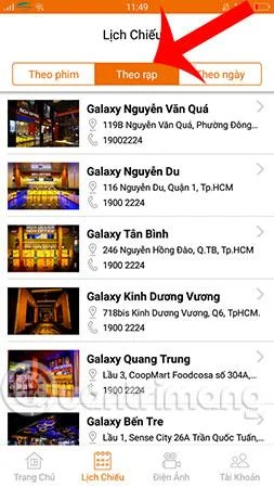 Cara melihat masa tayangan filem pada telefon anda