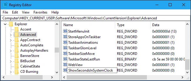 วิธีแสดงวินาทีบนนาฬิการะบบ Windows