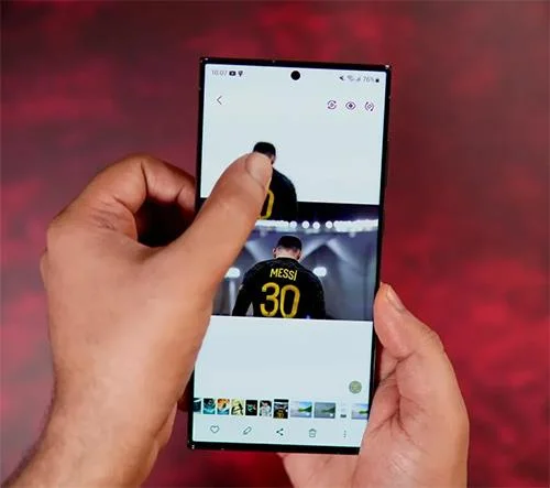 Bagaimana untuk memisahkan latar belakang foto pada telefon Samsung