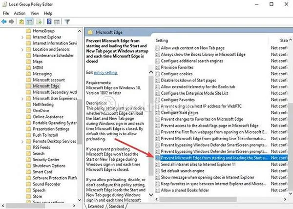 Microsoft Edge'in arka planda çalışması nasıl durdurulur?