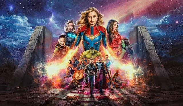 Set kertas dinding Kapten Marvel resolusi tinggi untuk komputer