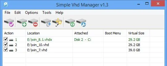 Simple VHD Manager'ın nasıl kullanılacağına ilişkin talimatların tamamı