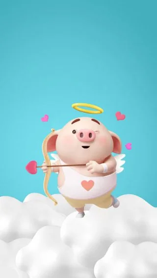 Koleksi kertas dinding babi comel untuk telefon dan komputer