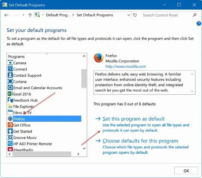 Cepat betulkan ralat kerana tidak dapat menukar aplikasi lalai atau penyemak imbas pada Windows 10