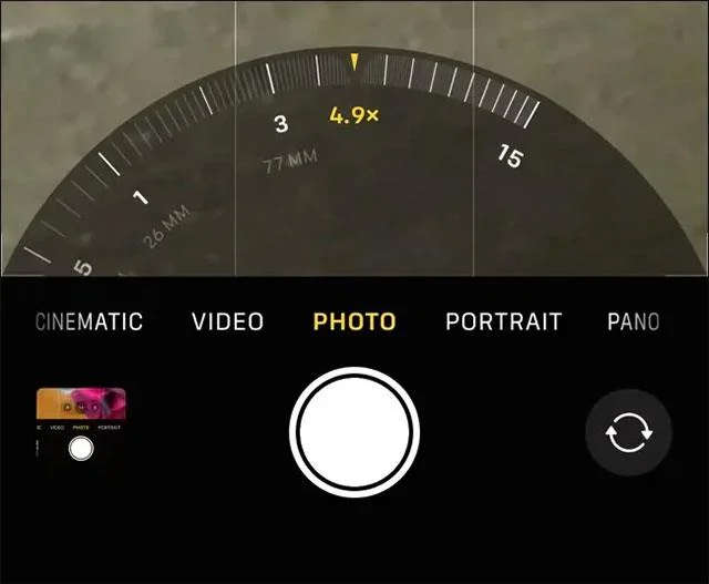 Cara menggunakan ciri zum optik pada kamera iPhone
