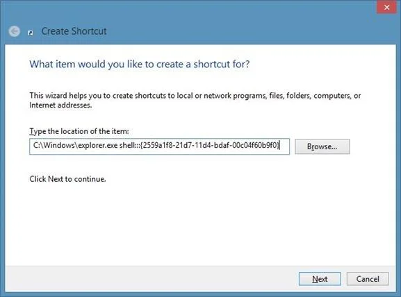 Créer des raccourcis de tous les programmes sur l'écran du bureau Windows 8