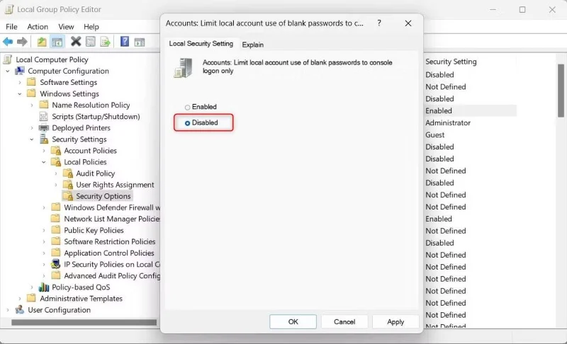 Verbinding maken met Remote Desktop zonder wachtwoord in Windows 11