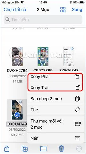 Cara memutar berbilang foto dan video dalam Fail pada iPhone