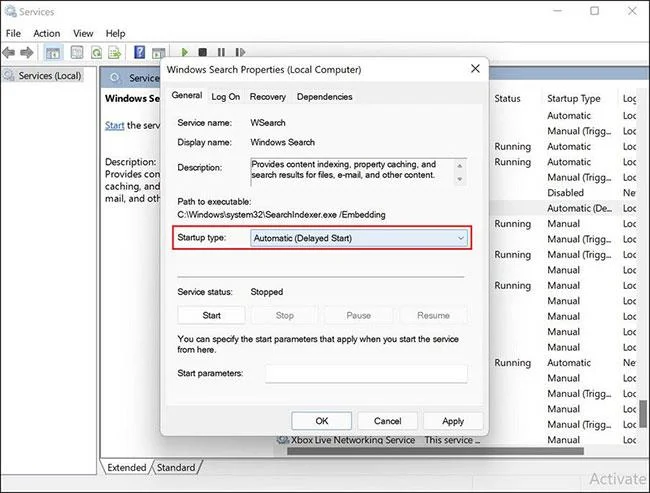 Comment réparer l’erreur d’indexation en pause dans Windows 11