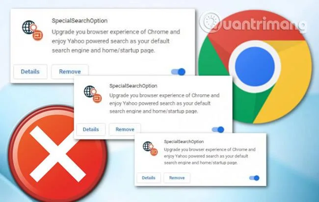 Chrome ve diğer tarayıcılarda SpecialSearchOption nasıl kaldırılır