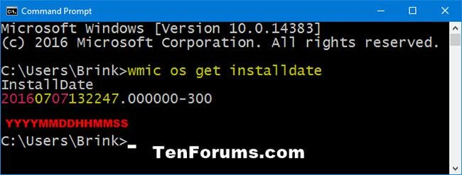 Orijinal Windows 10 kurulum tarihi ve saati nasıl bulunur?