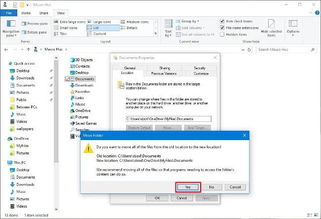 OneDrive ile Windows 10'da Masaüstünü, Belgeleri Senkronize Etme