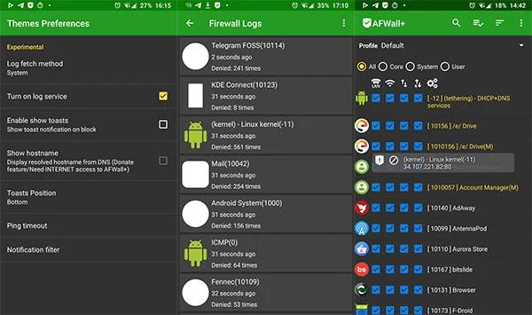 Как установить и использовать брандмауэр AFWall+ для Android