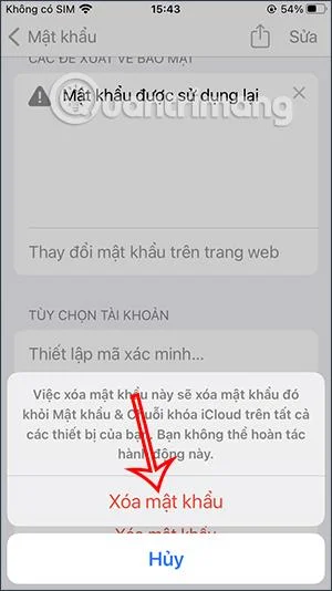 Bagaimana untuk memadam kata laluan yang disimpan pada iPhone