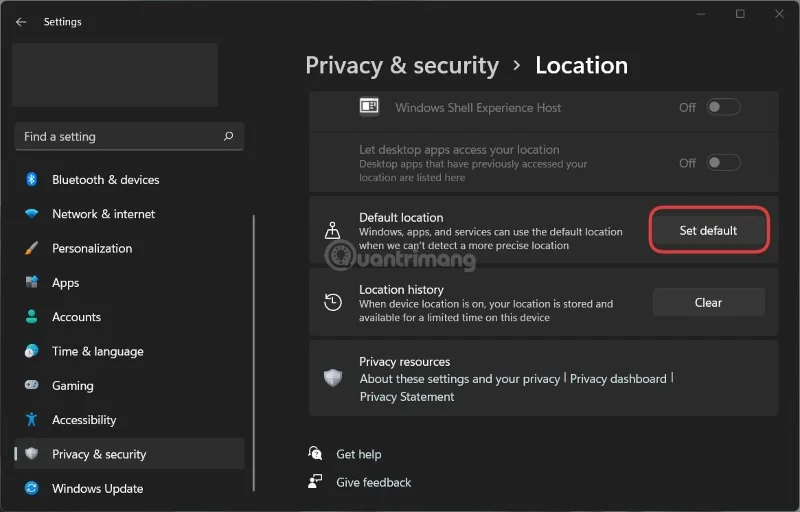 Windows 11'de konum geçmişi nasıl silinir