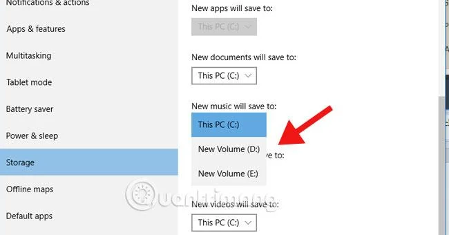 Windows 10'da varsayılan veri depolama klasörünü değiştirme